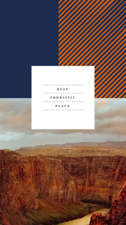 Red sand Canyon view Instagram Story Design Template