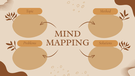Modèle de visuel Schéma pour la carte mentale de solution de problème - Mind Map