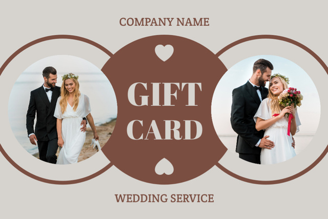 Plantilla de diseño de Discount Offer on Wedding Services Gift Certificate 
