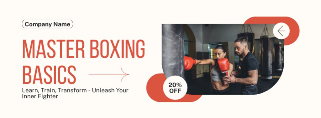 Ad of Master Boxing Basics Facebook cover – шаблон для дизайна