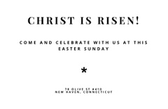 Simple Announcement of Easter Sunday Service