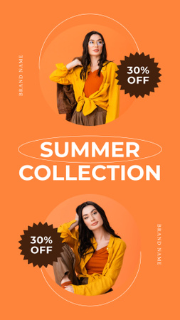 Summer Wear Collection Ad Instagram Story Design Template