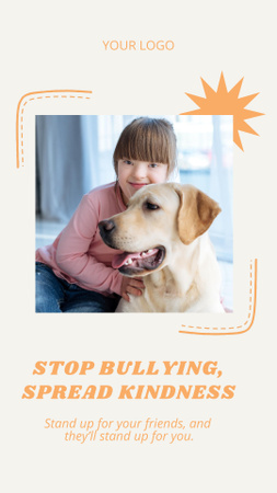 Awareness about Bullying Problem Instagram Video Story Design Template