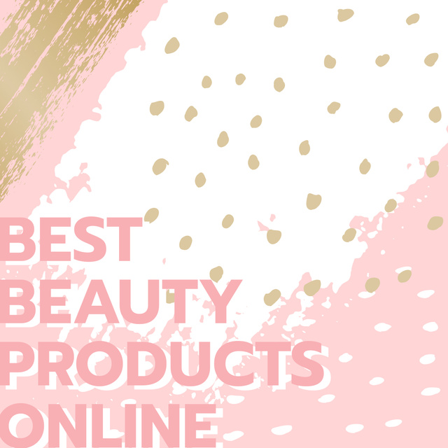 Platilla de diseño Beauty Guide Paint Smudges in Pink Instagram