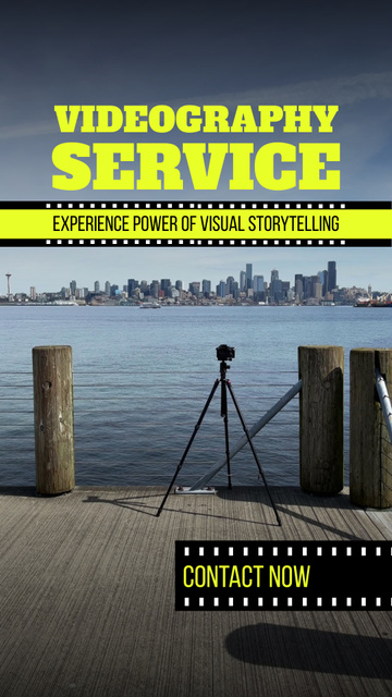 Professional Videography and Storytelling Services Offer TikTok Video Šablona návrhu