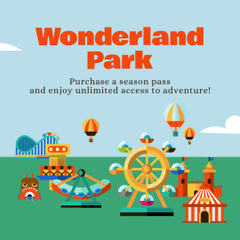 Various Attractions In Wonderland Park With Season Pass