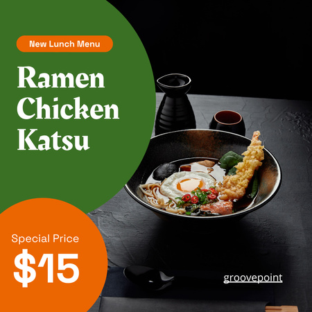 Offer Price for Asian Chicken Dish Instagram Design Template