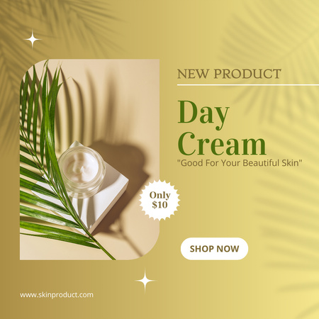 Cosmetic Product Offer with Day Cream Instagram Design Template