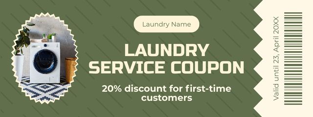 Offer Discounts on Laundry Service Coupon – шаблон для дизайну