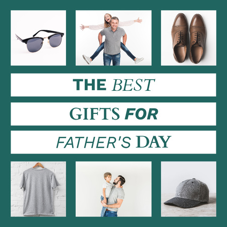 Here's to a Wonderful Father's Day Celebration Instagram Design Template