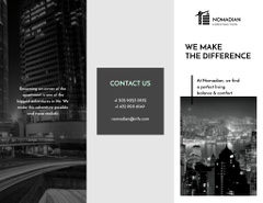 Construction Company Ad with Modern Megapolis