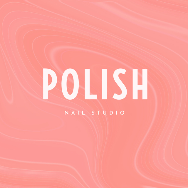 Platilla de diseño Customizable Offer of Nail Salon Services With Polish Logo