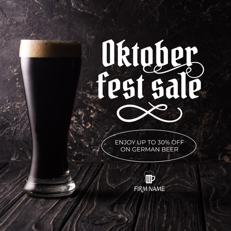 Szablon projektu Oktoberfest Sale Announcement Instagram
