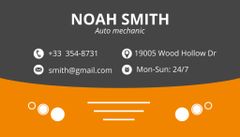 Car Services Offer on Grey and Orange