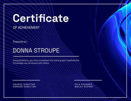 Certificate Certificate tervezősablon