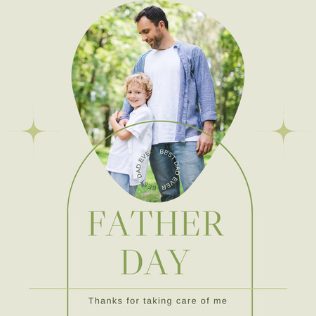Congratulations To The Caring Fathers Instagram Design Template