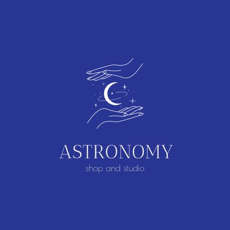 Astronomical Store Ad Logo tervezősablon