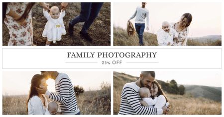 Family Photography Services Offer Facebook AD Modelo de Design