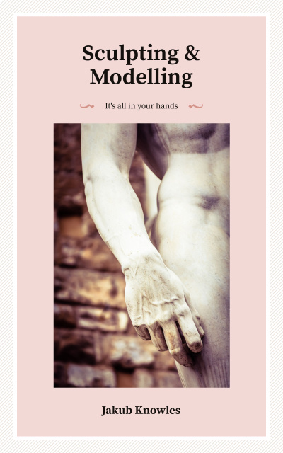 Hand of Marble Statue Book Cover Design Template