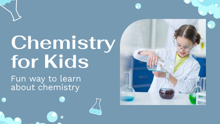 Designvorlage chemie für kinder für Youtube Thumbnail