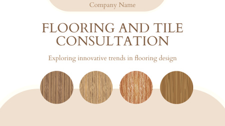 Platilla de diseño Offer of Flooring & Tile Consultation Services Presentation Wide