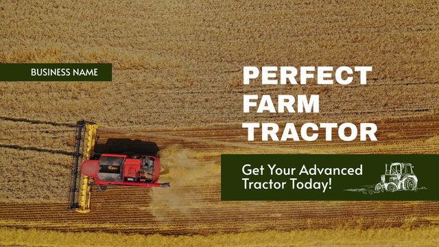 Reliable Tractor Offer For Farming Today Full HD videoデザインテンプレート