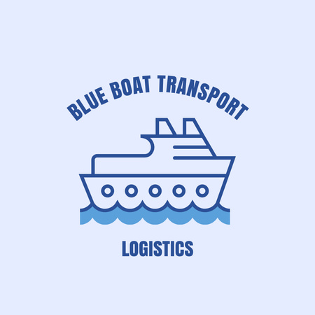 Platilla de diseño Travel Company Services Offer with Ship Logo