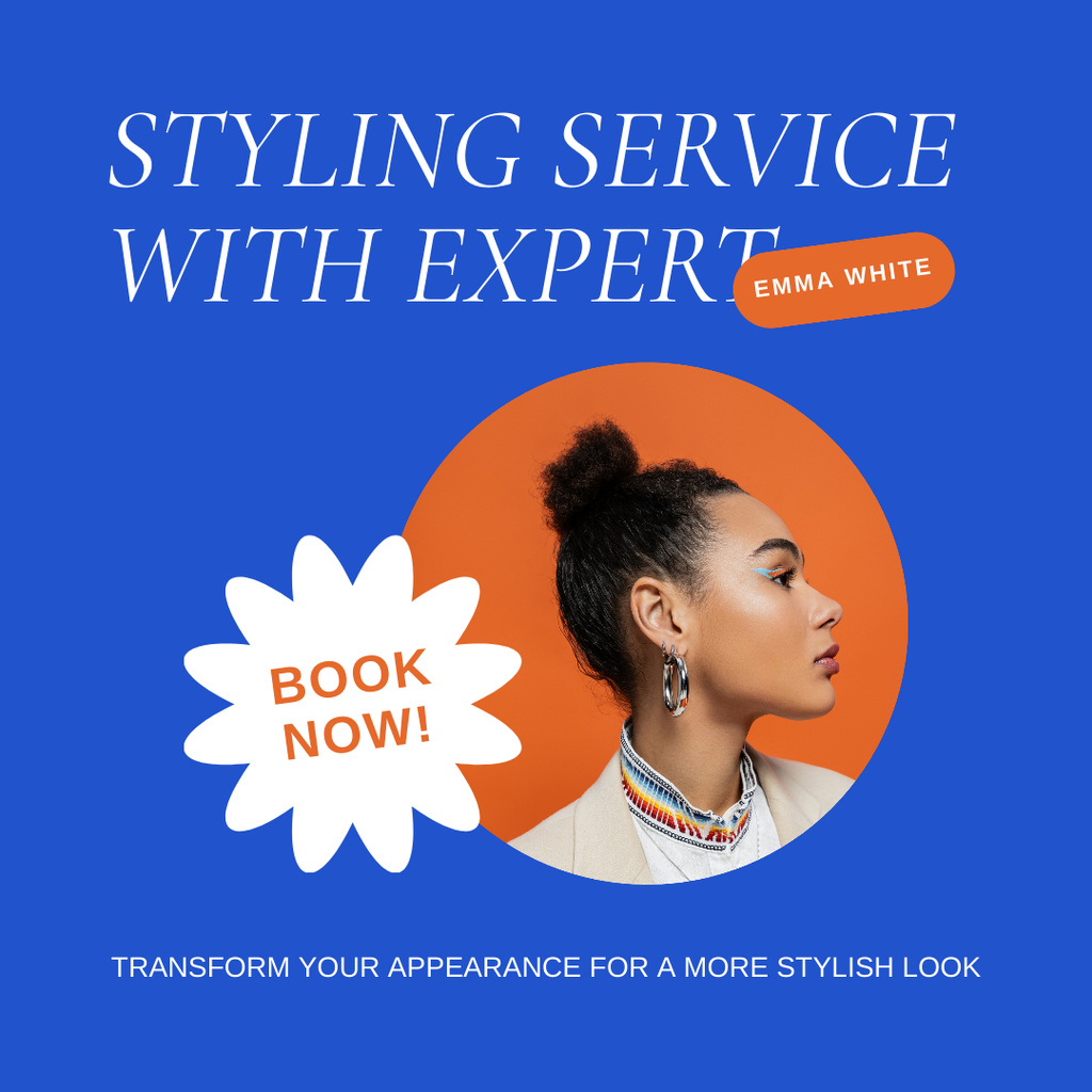 Platilla de diseño Styling Services and Fashion Expertise Instagram