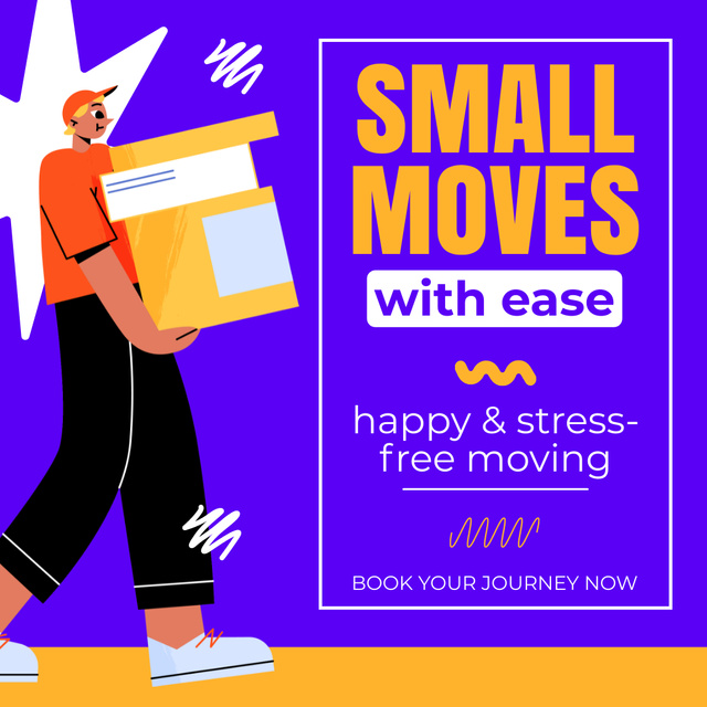 Offer of Moving Services with Ease Instagram AD Modelo de Design