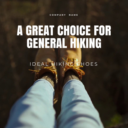 Hiking Equipment Offer Animated Post Design Template