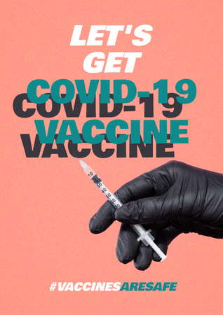Plantilla de diseño de Virus Vaccination Motivation Poster 