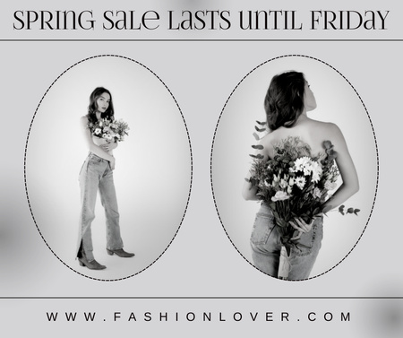 Last Days of Spring Fashion Sale Facebook tervezősablon