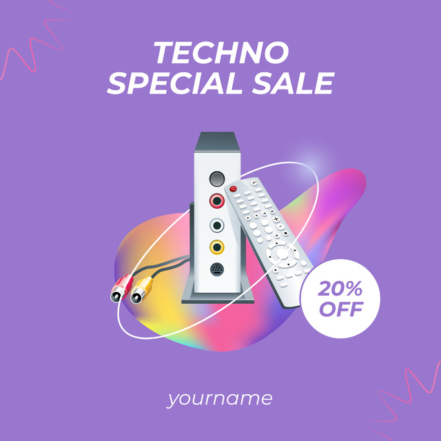 Special Sale Announcement on Appliances and Gadgets Instagram AD – шаблон для дизайну