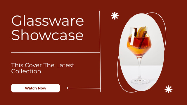 Latest Glassware Collection Showcase In Vlog Episode Youtube Thumbnail Design Template