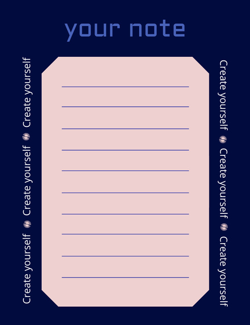 Strategy of Creating Yourself Notepad 107x139mm Design Template