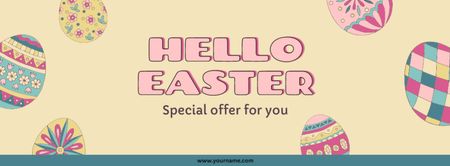 Special Offer on Easter Holiday Day Facebook cover Design Template