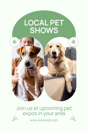 Local Pet Show from Professional Pet Breeders Pinterest Design Template