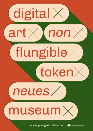 Template di design Creative Invitation to Art Museum Poster
