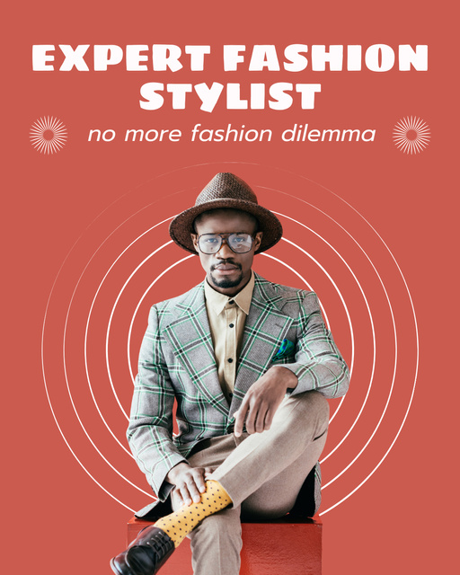Personal Attire Styling Instagram Post Vertical Design Template