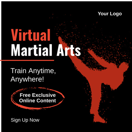 Modèle de visuel arts martiaux - Animated Post