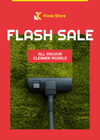 Flash Sale Vacuum Cleaner on Carpet Flayer Tasarım Şablonu