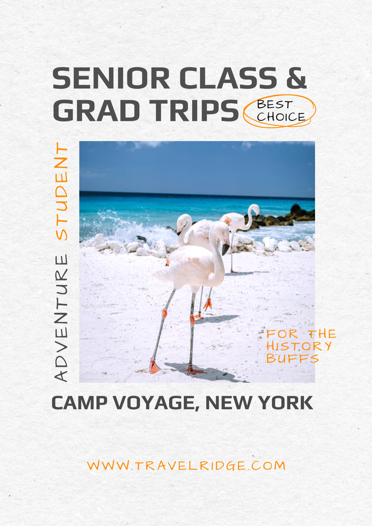 Exotic Travel for Students Poster B2 – шаблон для дизайну