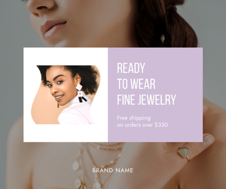 Wear Fine Trendy Jewelry Facebook tervezősablon