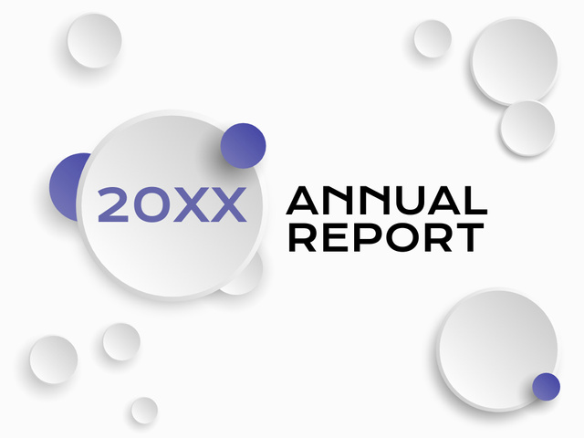 Szablon projektu Annual Business Report with Long-Term Goals Presentation