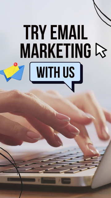 Impactful Email Marketing Services Promotion TikTok Video Πρότυπο σχεδίασης