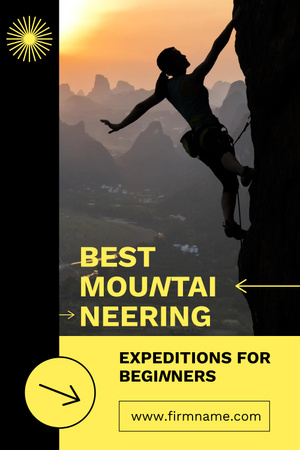 Plantilla de diseño de Climbing Spots Ad Pinterest 