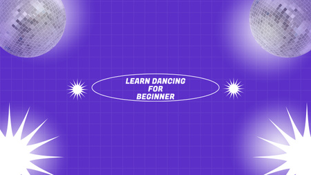 Designvorlage Angebot zum Erlernen des Tanzens für Anfänger für Youtube