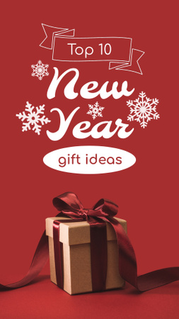 Designvorlage Liste der besten Ideen für Neujahrsgeschenke für Instagram Video Story