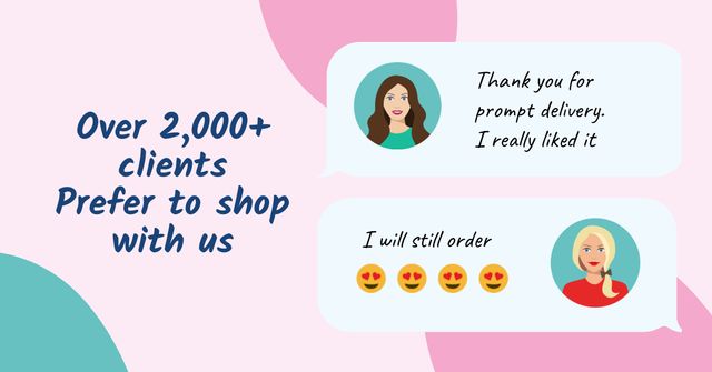 Customer Reviews of Cosmetic Store Facebook AD Design Template