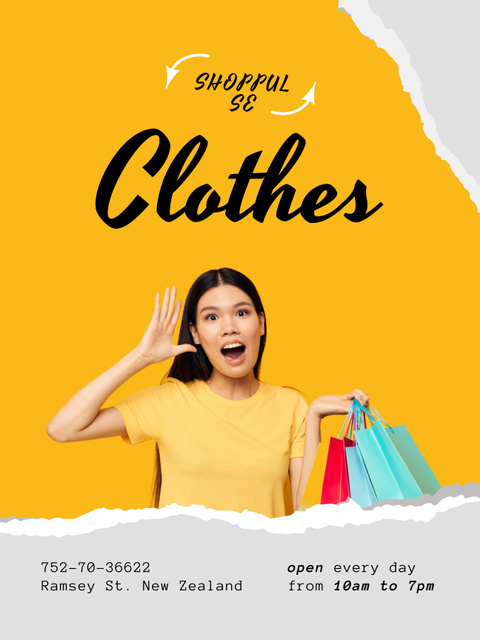 Perfect Style in Trendy Fashion Shop Poster 36x48in Design Template